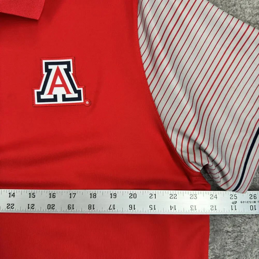 Arizona Wildcats Nike Dri-fit Red Polo‎ Shirt Top *PLEASE READ-Flaw*